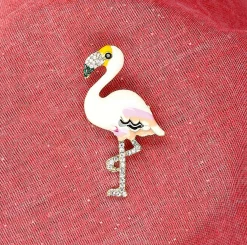Fashion Bijou broche Flamant Rose Bijoux & Porte-clés