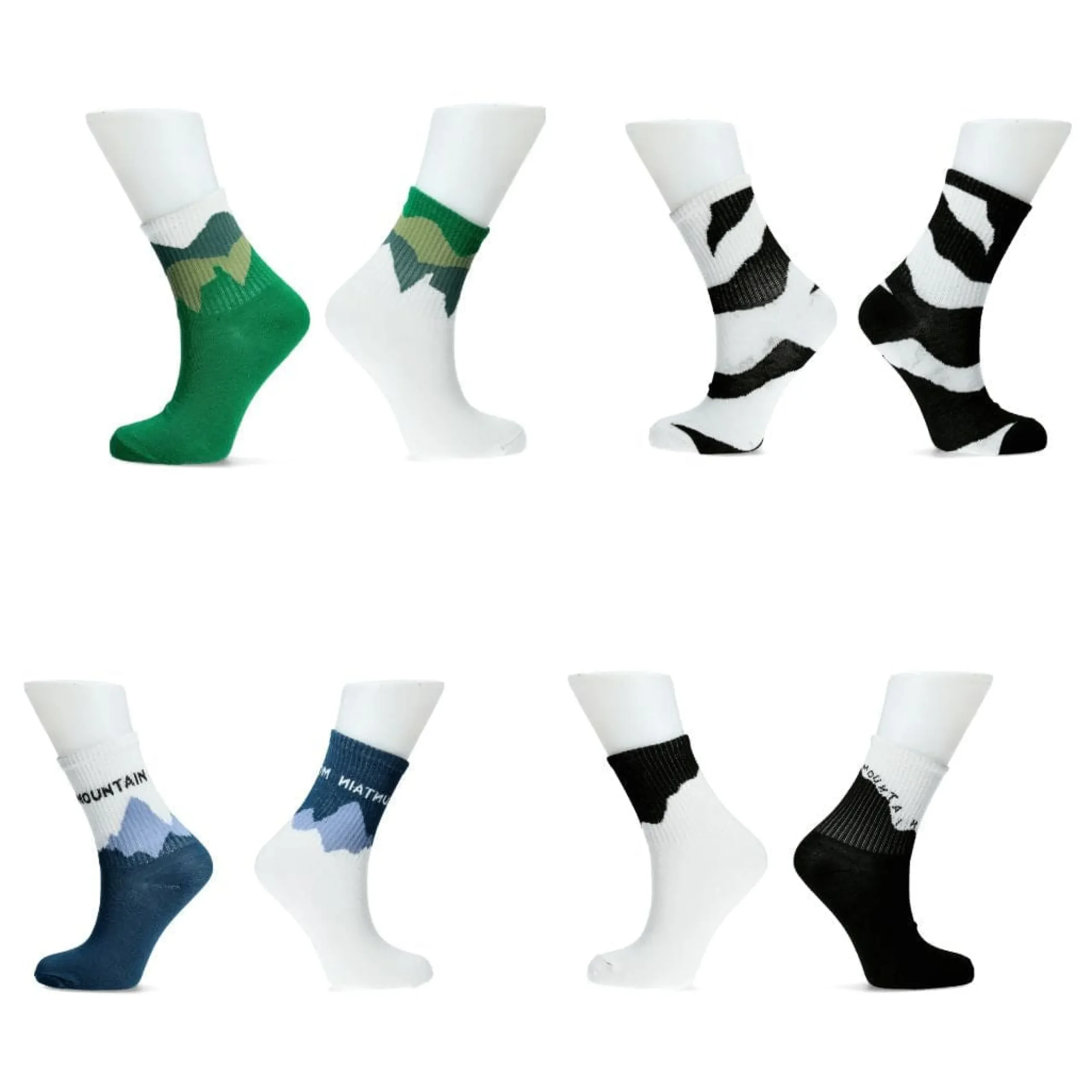 Fashion Chaussettes en lot de 4 paires Mountain Chaussettes & Gants