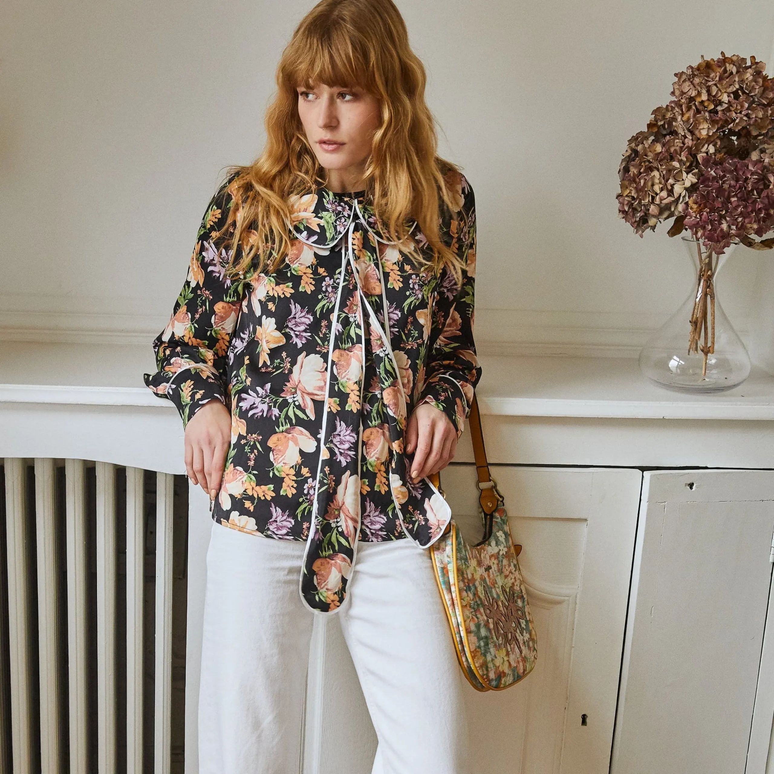Cheap Chemisier Calliope Noir Studio Outlet Vêtements|Tops & Blouses