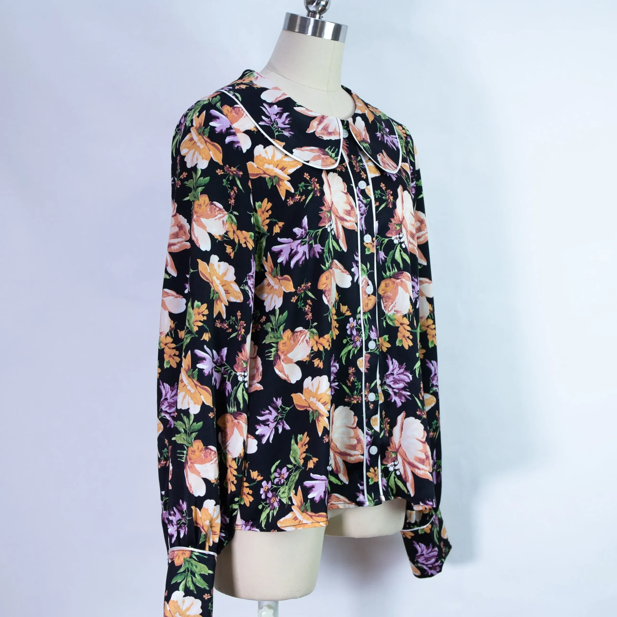 Cheap Chemisier Calliope Noir Studio Outlet Vêtements|Tops & Blouses