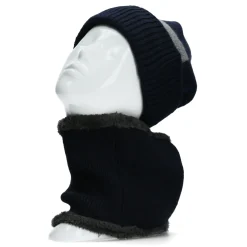 Hot Duo Bonnet et cache-cou motifs géo Outlet Accessoires|Chapeaux Et Accessoires Cheveux