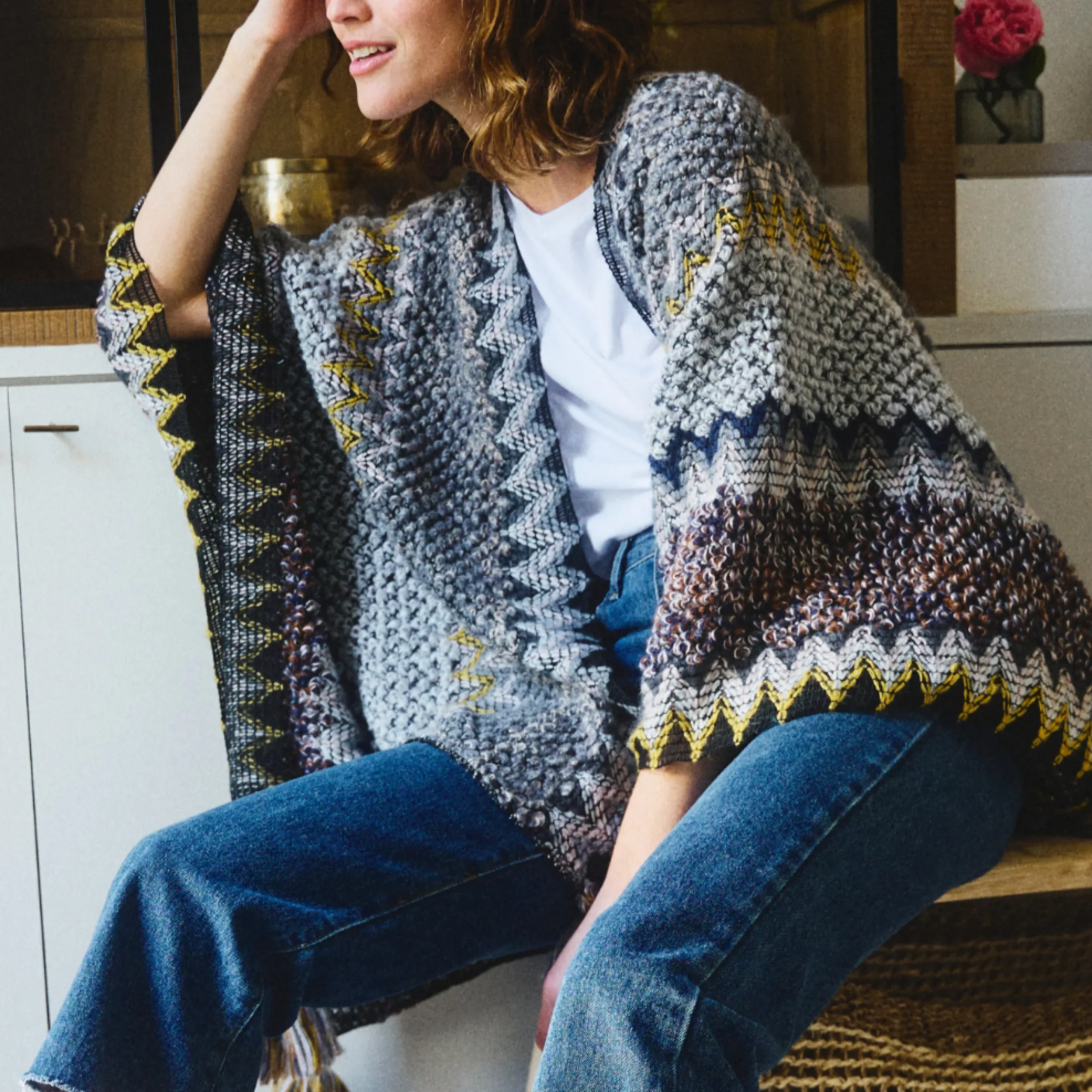 Sale Poncho Châle Marina Outlet Accessoires|Foulards & Écharpes
