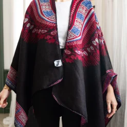 Fashion Poncho Pluma Foulards & Écharpes