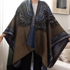Fashion Poncho Pluma Foulards & Écharpes