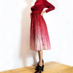 Sale Robe Dundee Rouge dégradé Exclusivité Robes