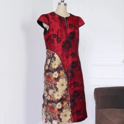 Online Robe Ouranos Rouge Studioo Outlet Vêtements|Robes