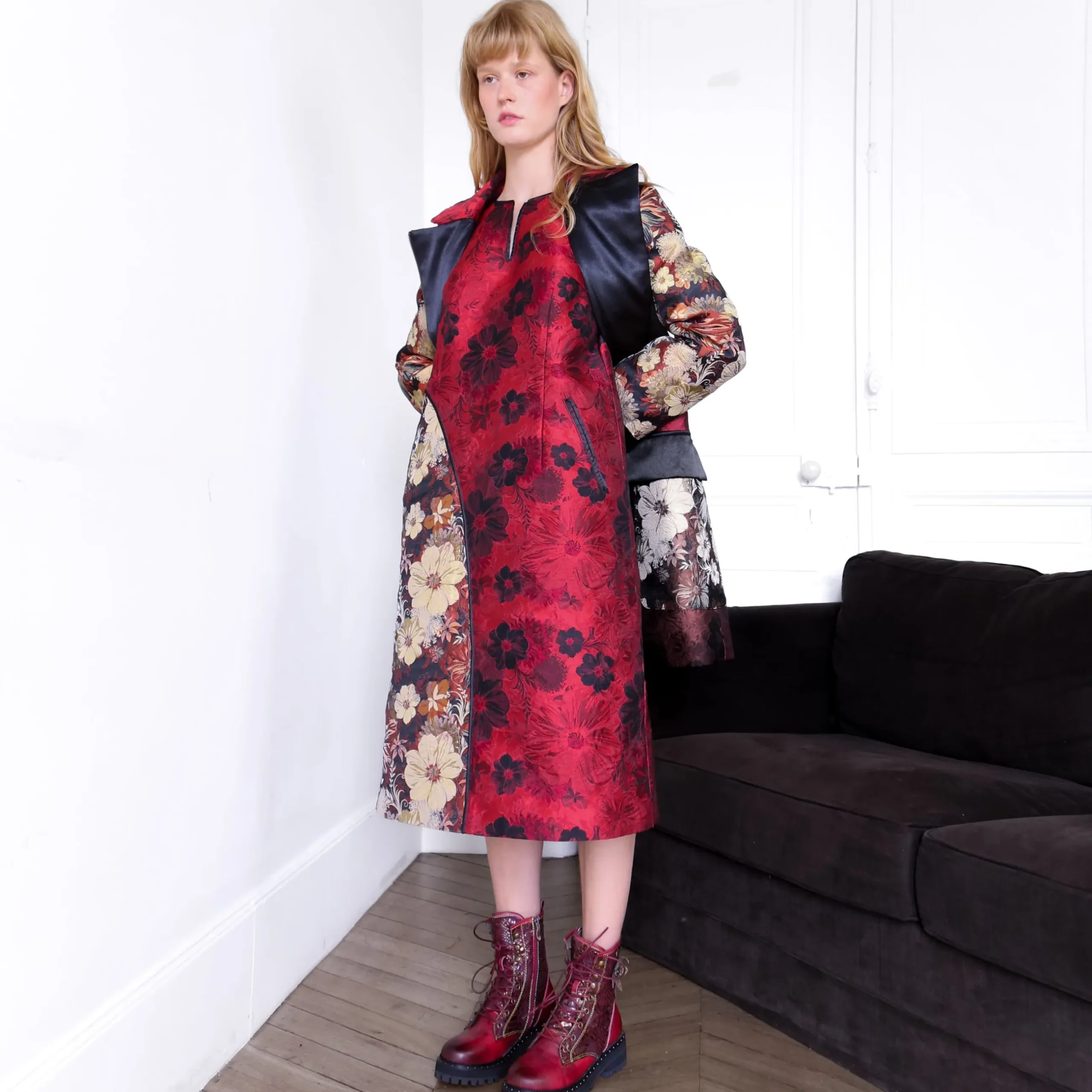 Online Robe Ouranos Rouge Studioo Outlet Vêtements|Robes